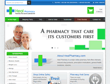 Tablet Screenshot of healpharmacy.com